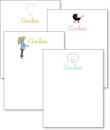 Queen Bee Personalized Note Pads - New Mommy Assortment (NP-NMA)